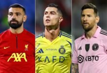 رونالدو وميسي وصلاح