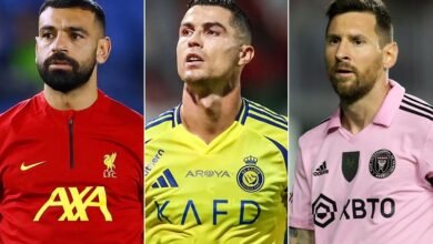 رونالدو وميسي وصلاح