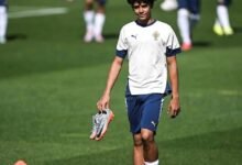 نجل رونالدو في تدريبات ريال مدريد